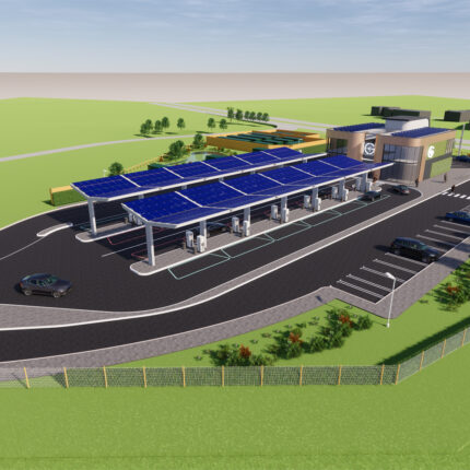 Solar - Batarya Destekli Elektrikli Araç Şarj Tesisi